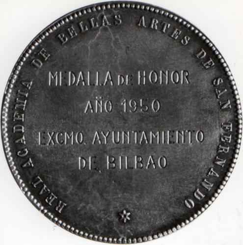 Medalla homenaje al ayuntamiento de Bilbao