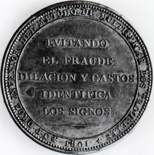 Medalla conmemorativa: Bodas de Carlos IV y Maria Luisa de Parma