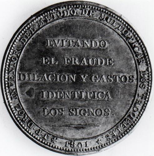 Medalla conmemorativa: Bodas de Carlos IV y Maria Luisa de Parma