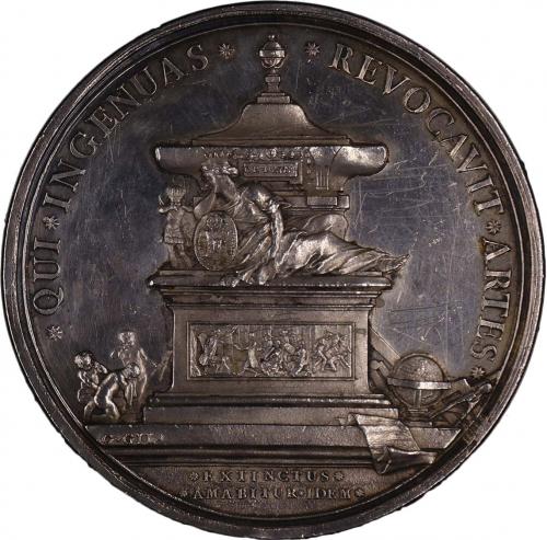 Medalla conmemorativa: Fundación de la Academia Mejicana por Carlos III