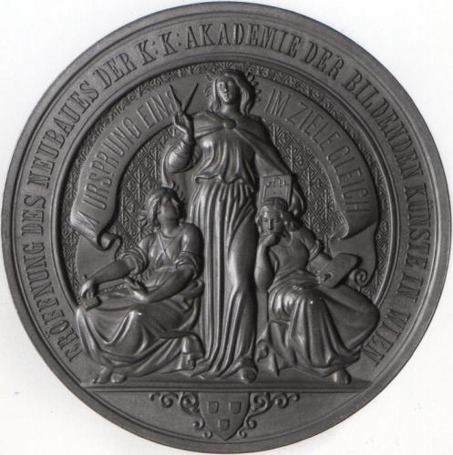 Medalla conmemorativa: Inauguración de la Academia de Bellas Artes de Viena