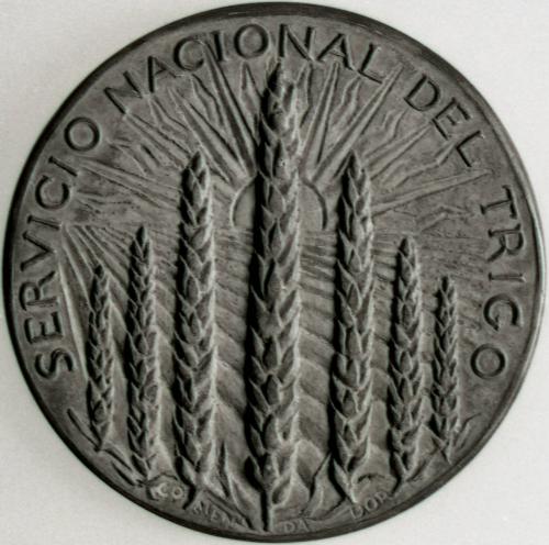 Medalla conmemorativa: 25 aniversario de la fundación del Servicio Nacional del Trigo