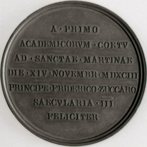 Medalla conmemorativa: Tercer centenario de la fundación e la Academia Nacional de San Luca de Roma