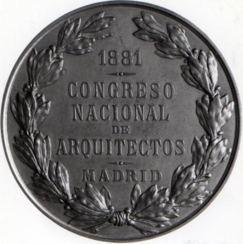 Medalla conmemorativa: Congreso Nacional de Arquitectos de Madrid
