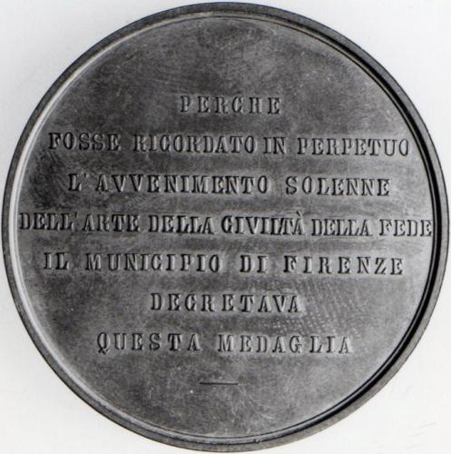 Medalla conmemorativa: Inauguración de la fachada de la catedral de Florencia