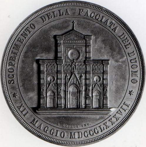 Medalla conmemorativa: Inauguración de la fachada de la catedral de Florencia