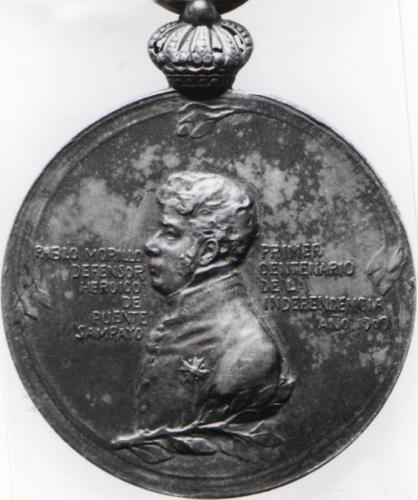Medalla conmemorativa: Centenario de la independencia de Cuba.