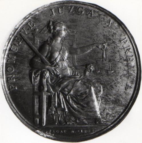 Medalla conmemorativa (prueba de anverso)