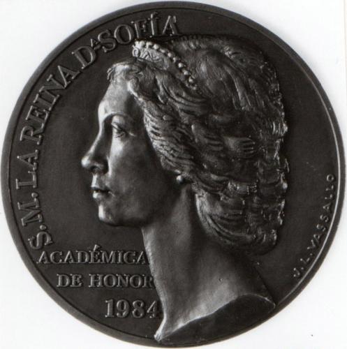 Medalla conmemorativa: Reina Sofía, Académica de Honor