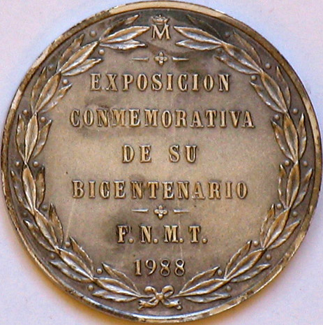 Medalla conmemorativa: Carlos III y la Casa de la Moneda