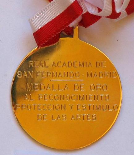 Medalla de oro a la protección de las Artes