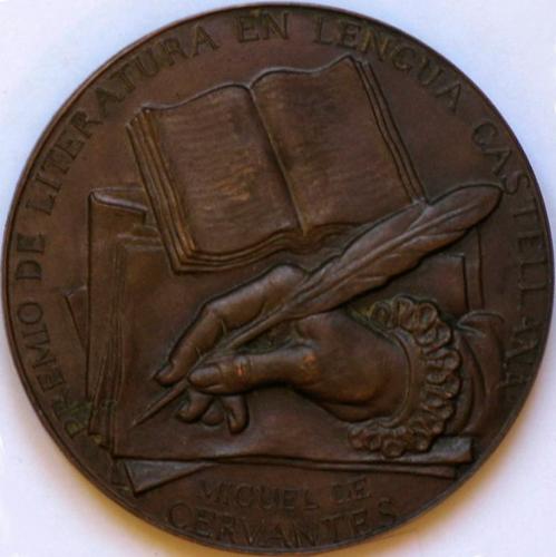 Medalla conmemorativa: Premio de literatura Miguel de Cervantes