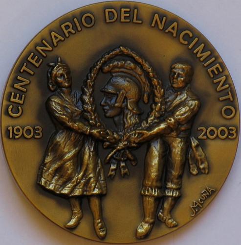 Medalla conmemorativa: Centenario del nacimiento de José María Acuña