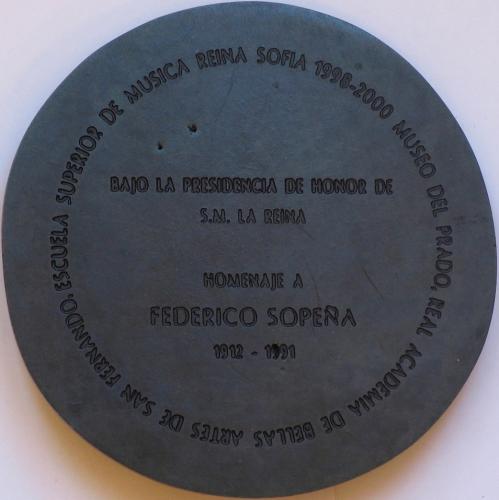 Medalla conmemorativa: Homenaje a Federico Sopeña