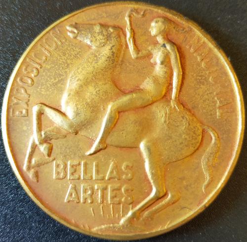 Medalla conmemorativa: Exposición Nacional de Bellas Artes 1962