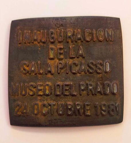 Medalla conmemorativa: Inauguración de la Sala Picasso