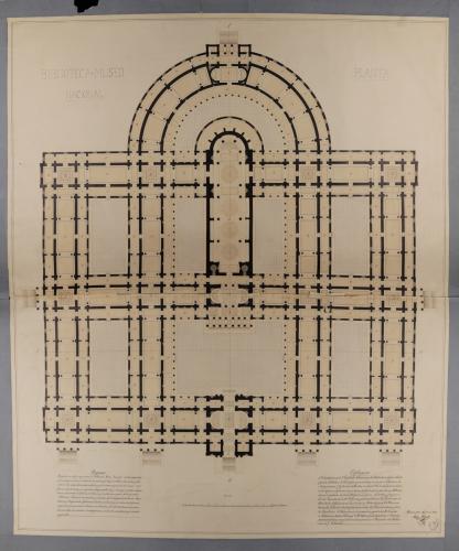 Planta de una biblioteca-museo nacional