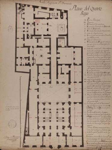 Planta baja del Palacio de Goyeneche para sede de la Real Academia de San Fernando