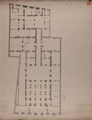 Copia de la planta baja del Palacio de Goyeneche para sede de la Real Academia de San Fernando