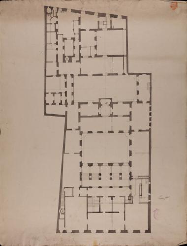 Copia de la planta principal del Palacio de Goyeneche para sede de la Real Academia de San Fernando