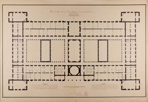 Planta principal de una escuela de ingenieros de caminos, canales y puertos