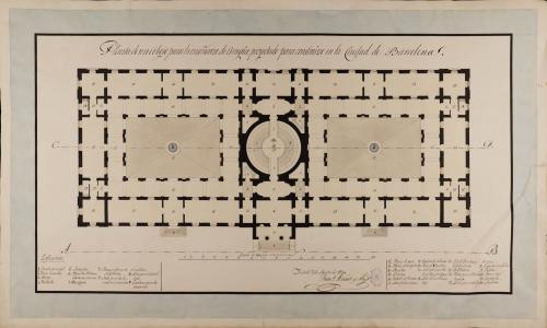 Planta de un colegio para la enseñanza de cirugía con destino a Barcelona