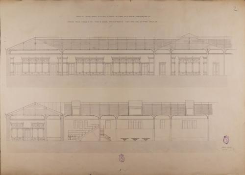 Sección de un museo anatómico en un colegio de medicina