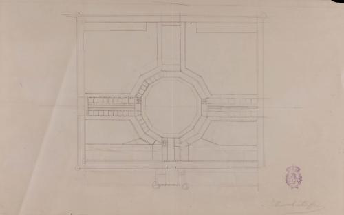 Croquis de la planta de un correccional para 150 jóvenes