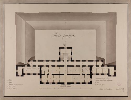 Planta principal de una aduana para Granada