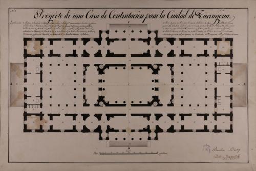 Planta de una casa de contratación para Tarragona
