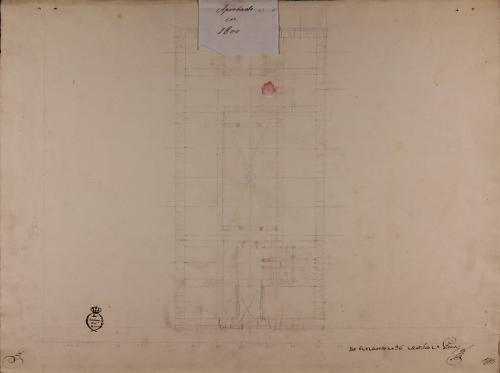 Croquis de la planta de una casa de arrendamiento para Madrid