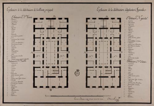 Plantas principal y segunda de una casa de arrendamiento para Madrid