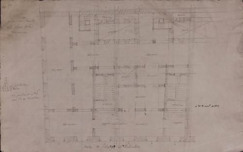 Planta de sótanos de la casa de la calle Íñigo en San Sebastián