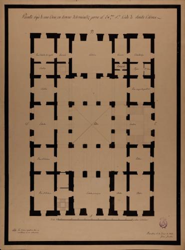 Planta baja de la una casa para el conde de Santa Coloma