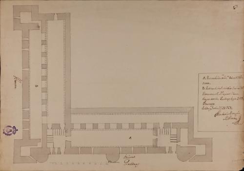 Planta de las cuadras del Alcázar de Toledo