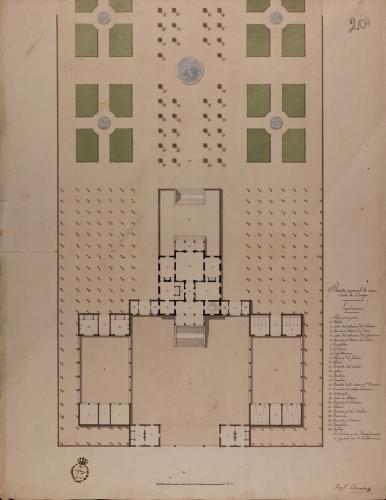 Planta general de una casa de campo