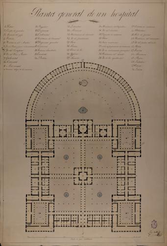 Planta general de un hospital