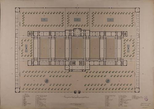 Planta general de un hospital para una capital de provincia