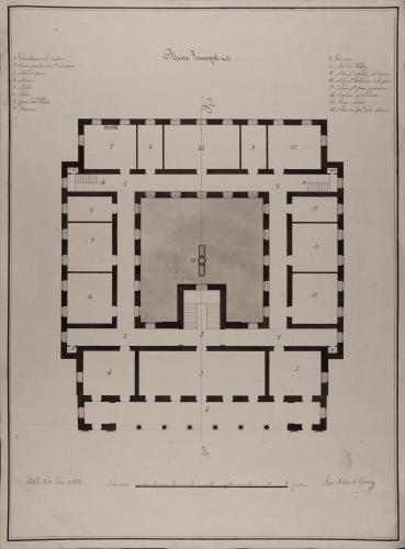 Planta principal de un ayuntamiento