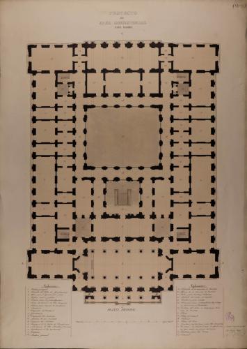 Planta principal de una casa consistorial para Madrid