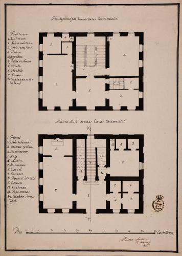 Plantas baja y principal de unas casas consitoriales