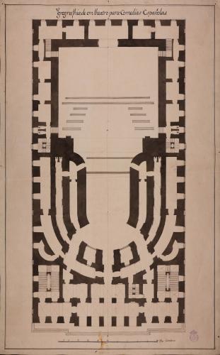 Planta baja de un teatro para comedias españolas