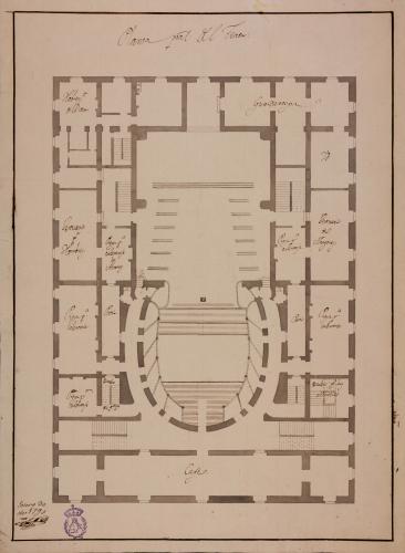 Planta principal de un teatro para comedias