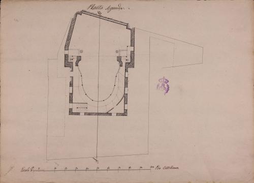 Planta segunda de un teatro