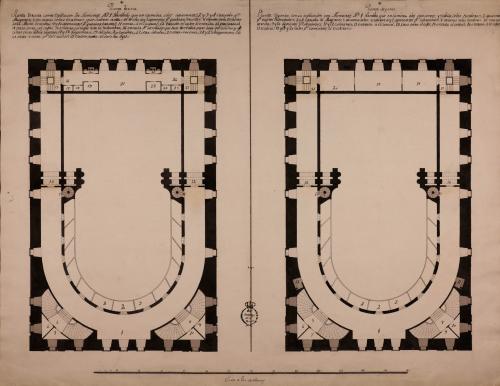 Planta segunda y tercer de una casa de comedias
