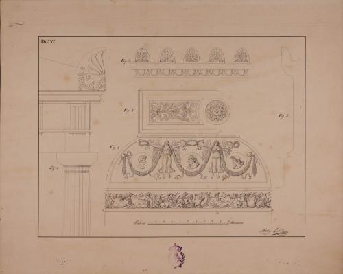 Detalles constructivos y decorativos de un monumento conmemorativo de la defensa de Zaragoza en 1808 y 1809