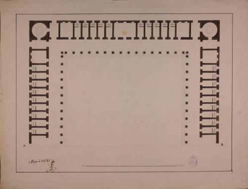 Planta de una plaza latina según Palladio