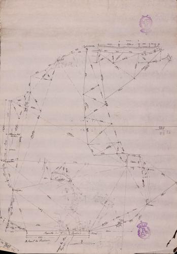 Plano topográfico del terreno de la finca del duque de Villahermosa