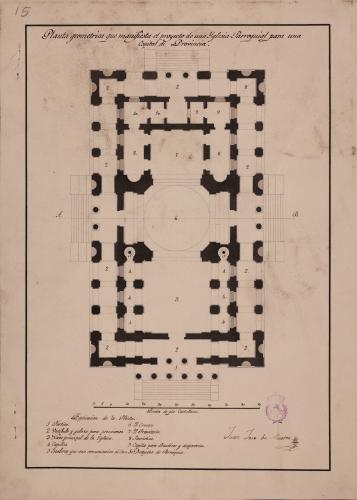 Planta de una iglesia parroquial para una capital de provincia