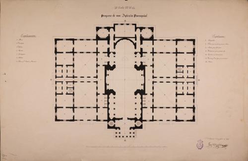 Planta de una iglesia parroquial